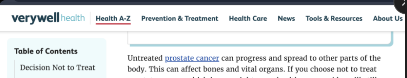 MedicineNet article - Prostate cancer second leading cause of cancer death